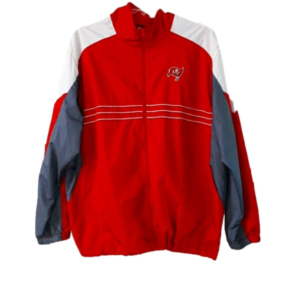 FLORIDA Tampa Bay Buccaneers Football Nylon Windbreaker Tracksuit Jacket - Picture 1 of 10